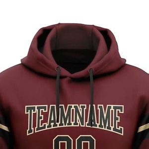 High Quality 100% Cotton Sublimation Team <b>Name</b> Number American Football <b>Hoodies</b> Hooded Collar Full Sleeve Customized Unisex - Product Image 4