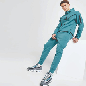 Sweat-shirt à capuche pour homme personnalisé pour l'hiver, 100% polyester, ensemble de jogging 2 pièces, haut court, séchage rapide et respirant, streetwear - Product Image 2