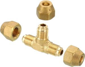 Conexión en T de latón para tuberías, cabeza hexagonal igual, rosca NPT hembra, para suministro de agua, fundición pulida - Product Image 4