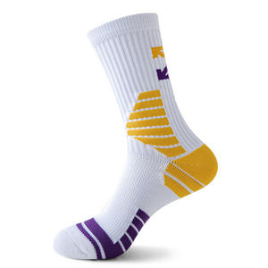 White Crew Athletic <b>Socks</b> Black Toe Running Breathable Eco-Friendly Anti-Slip Nylon Cotton Youth Summer Sports Volleyball Yoga - Product Image 3