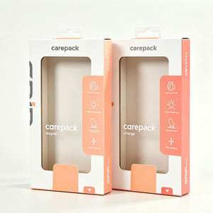Boîte en carton rigide recyclable personnalisée pour étui de téléphone 18/17/16/Utral avec doublure en éponge, trou de suspension et fenêtre de présentation - Product Image 4