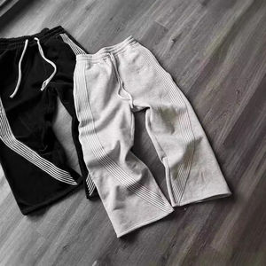 กางเกงขายส่งผู้ชายผ้าฝ้ายถัก 100% ไซส์ใหญ่ ขากว้าง ลายทาง ปลายขาหลวม ปักลายตามสั่ง แห้งเร็ว สไตล์สตรีทแวร์ - Product Image 4