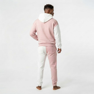 Custom High Quality Winter Two Tone Tracksuit Sweatpants And <b>Full</b> <b>Zip</b> <b>Hoodie</b> Set Men Custom Heavyweight Pullover Two Piece - Product Image 5