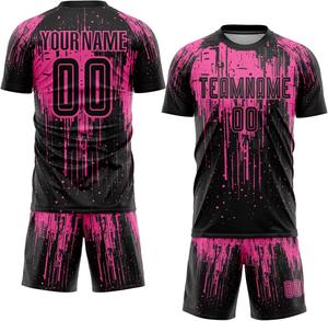 Camiseta de fútbol de tendencia personalizada 2025 OEM ODM uniforme de fútbol de impresión digital profesional 100% poliéster de secado rápido ligero bajo - Product Image 5
