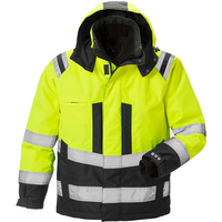Veste de travail réfléchissante en tissu polyester, veste de sécurité hivernale avec logo personnalisé, veste de travail de sécurité réfléchissante 3M
