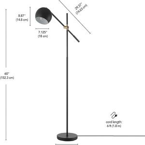 Lámpara de Pie Industrial de Hierro con Bombilla Expuesta para Decoración Rústica del Hogar - Product Image 4