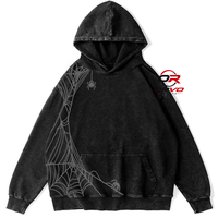 ORVO Sports Sweat à capuche unisexe rose oversize en molleton de coton, coupe courte, imprimé « Focus On The Good Things », style streetwear, automne