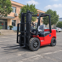 Chariot élévateur diesel 3,5t conforme aux normes EPA EA, 4 roues motrices, hydraulique, petit rayon de braquage pour tous les terrains accidentés