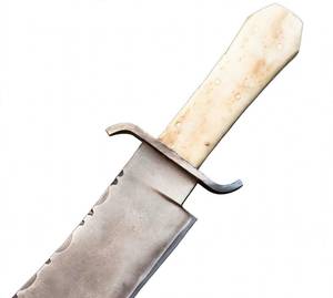 Couteau utilitaire ergonomique S Guard à double lame de précision pour extérieur, en acier au carbone, avec manche en os de requin - Product Image 4