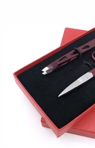 Pinzas para Extensión de Cejas GETUP BROSONS IMPEX GBI-WT-2163 al por Mayor, de Acero Inoxidable con Punta Plateada y Recubrimiento en Polvo de Vino, de la Mejor Calidad - Product Image 2