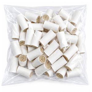 LIPTIPS Filtres à cigarettes et cigares en écorce de maïs naturelle, écologiques et biodégradables |   Couleur blanche | Taille 9x20mm - Product Image 2