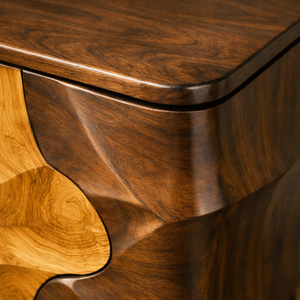 Handmade Eco-Friendly Durable Wooden Sideboard Exquisitely Sculpted Artistic Carving Design Modern Luxury Living Room Furniture - Product Image 4