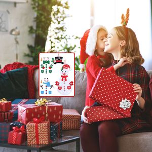 Set di Decorazioni Natalizie Fai-da-Te in Feltro a Forma di Pupazzo di Neve da Appendere per Bambini, Kit Artigianali in Feltro per Bambini - Product Image 6