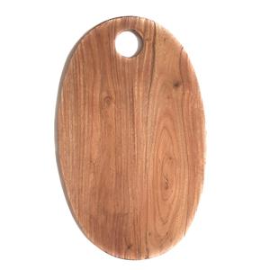 Planche à découper en bois d'acacia, forme unique, finition naturelle, réutilisable, passe au lave-vaisselle, épaisseur 1,3 cm, pour couper les légumes et les fruits - Product Image 3
