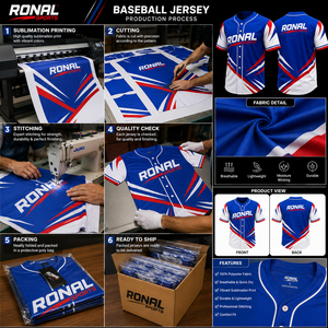 Camiseta de Béisbol Personalizada, Ropa Deportiva de Alto Rendimiento, Uniforme de Entrenamiento, Manga Corta, 100% Poliéster, Secado Rápido - Product Image 5