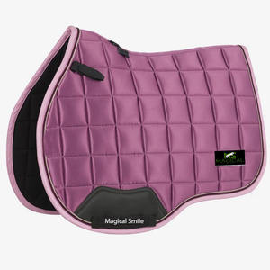 Almohadillas de alta calidad para sillas de montar, almohadillas de gran calidad para equitación, tela de satén de seda, almohadillas multiusos para sillas de montar, color malva. - Product Image 4