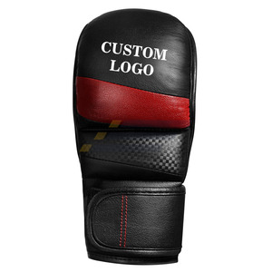 Lightweight Non <b>Slip</b> Leather Material OEM Service Premium Quality New Hand Made Men MMA Gloves - Product Image 1