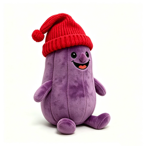 Peluche de berenjena personalizado, peluche de berenjena, peluche de verdura, lindo peluche de berenjena, adorable peluche de verdura - Product Image 4