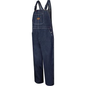 Salopette en jean pour homme personnalisée, indispensable pour le travail, en rouge - Product Image 1