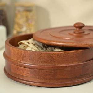 Casserole en bois de manguier peinte à la main au design classique, écologique, avec poignée durable en acier inoxydable pour la cuisine, personnalisable - Product Image 6