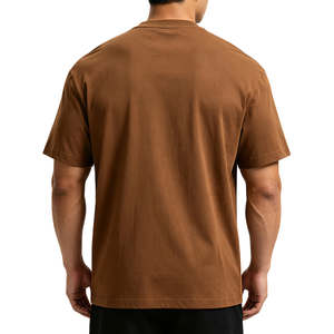 Vente en gros de t-shirts pour hommes, fabricant OEM personnalisé, production en vrac haute densité, fournisseur de jersey streetwear à marque privée - Product Image 2