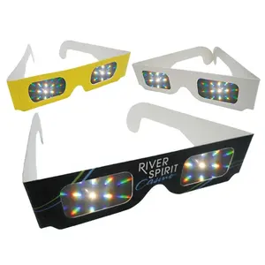 NEW Cheap paper rave prism funny 3D diffraction glasses