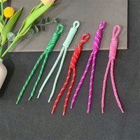 Porte-clés créatif en nœuds tressés à la main, cordon de téléphone coloré en nylon, pendentif pour sac et corde suspendue