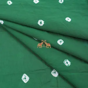 Wholesale Customized Vibrant <b>Green</b> Tie Dye Marble Print Clothing Fabric Pure Cotton High Quality Textile for Dress Clothing - Product Image 1