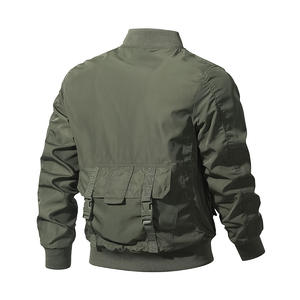 Chaqueta Bomber en Color Marrón Taupe, Chaqueta con Logotipo Personalizado, Chaqueta Urbana de Invierno a Prueba de Viento para Hombres, Deportiva, Táctica, para Actividades al Aire Libre - Product Image 2