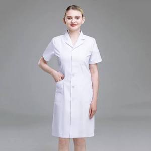 Bata Blanca de Manga Larga para Doctora, Bata de Manga Corta para Enfermera, Ropa de Trabajo en Venta, Bata de Laboratorio - Product Image 3