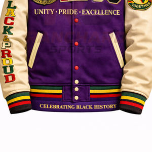 Chaqueta ligera para hombre estilo HBCU, cómoda y personalizada, chaqueta universitaria, chaqueta de colegio, chaqueta varsity hecha a medida. - Product Image 3