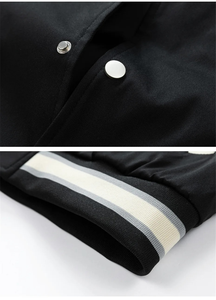 Nouvelle arrivée, veste de baseball vintage brodée sur mesure pour hommes, style universitaire, fermeture éclair intégrale, veste oversize - Product Image 3