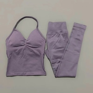 Conjunto Deportivo Sin Costuras para Mujer, Leggings de Yoga de Cintura Alta y Sujetador Deportivo con Soporte, Ropa Deportiva - Product Image 3