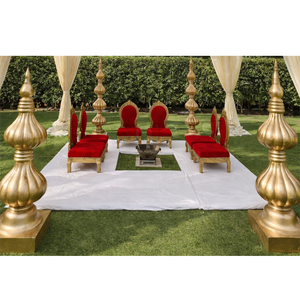 ชุดเก้าอี้งานแต่งงานแบบเปิดโล่งสไตล์แฟนซี  ปรับแต่งได้ตามต้องการ  เก้าอี้งานแต่งงานเจ้าบ่าวเจ้าสาวแบบราชวงศ์  ทำด้วยมือจากไม้  นำเข้าจากสหรัฐอเมริกา - Product Image 1