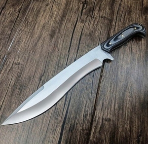 Cuchillo de Caza LEGACY BLADES Hecho a Mano de Acero al Carbono con Mango de Madera, Logotipo Personalizado OEM, Calidad Premium para Camping, Punta Clip de 7.5-10.5 pulgadas - Product Image 4