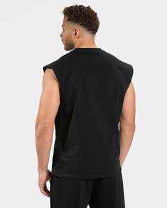OEM ODM Personnalisé Homme Débardeur Oversize en Coton Premium, Coupe Athlétique, Grandes Emmanchures, Style Streetwear - Product Image 2