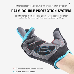 Guantes de Ciclismo Antideslizantes, Transpirables, Ligeros, de Dedo Completo, para Bicicleta de Montaña y Carretera, Unisex, para Ciclismo, Running, Senderismo, Deportes al Aire Libre, con Estampado - Product Image 1