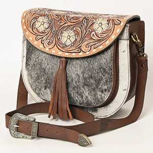 Bolso de mensajero para mujer occidental bohemio con herramientas florales de calidad superior Monedero de herramientas manuales en cuero Precio - Product Image 1