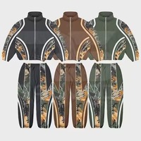 Ensemble de survêtement coupe-vent personnalisé unisexe, veste à fermeture éclair intégrale, coupe-vent et imperméable, survêtement en nylon pour hommes
