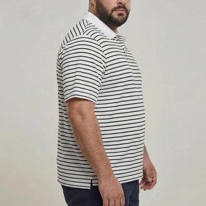 Men's Plus Size Green Polo Shirt Short Sleeve Casual Knitted Polo Shirts 100% Cotton Turn Down Collar Polo <b>T</b> Shirts Mens - Product Image 5