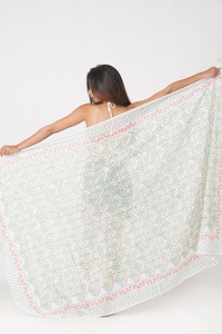 Classic Paisley Print Cotton Beach Wrap - Product Image 2