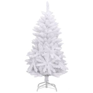 59.1 bianco \ "albero di natale incernierato artificiale con supporto - Product Image 2