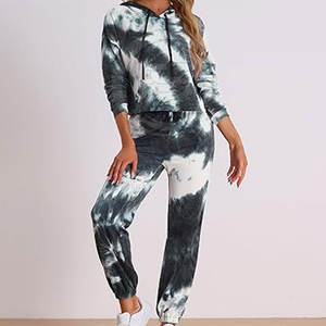 Vêtements de sport pour femmes de qualité supérieure en gros, légers, tie-dye, tenues de jogging, vêtements pour femmes - Product Image 6