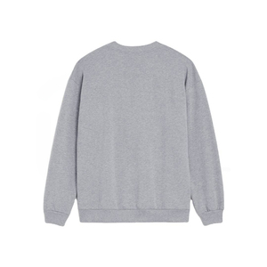 เสื้อสเวตเชิ้ตคอกลมสีเทาล้วน ทรงปกติ ใส่ได้ทั้งชายและหญิง สไตล์ลำลอง ถักจากผ้าฝ้าย 100% เหมาะสำหรับใส่ในฤดูใบไม้ร่วง - Product Image 2