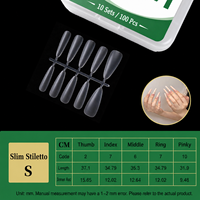 Faux ongles à presser couvrants 300 pièces, kit de manucure professionnel personnalisé, accessoires pour ongles carrés, pour doigts