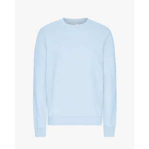 Sweat-shirt d'hiver uni à col ras du cou pour homme, en molleton de coton épais 400 g/m², chaud et minimaliste, vente en gros - Product Image 2