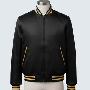 Chaqueta Sukajan Premium Bordada para Hombre, Diseño Bomber de Satén, Elegante y Cómoda para Invierno, Estilo Casual y Urbano - Product Image 1