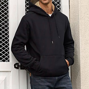 Sudadera con Capucha de Forro Polar Sherpa Grueso para Hombre, Sudadera con Capucha para Invierno, Interior Suave, Cálida para Uso Diario, Sudadera con Capucha con Estampado - Product Image 5