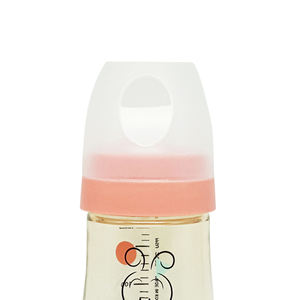 Biberón Bobdog Bebe-Chuchu Rosa Coral 180ml Anti Cólicos Sin BPA Cuello Ancho Fácil Agarre Tapa Fácil de Abrir Transparente 0 Meses - Product Image 3