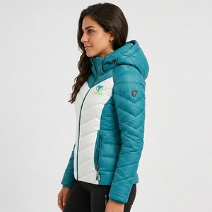 Veste matelassée pour femme de haute qualité avec logo personnalisé, style bulle, vente en gros OEM, respirante et confortable - Product Image 4